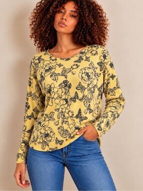J. Jill Stenciled Garden Sweater